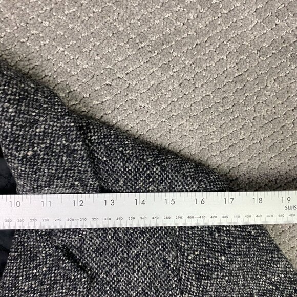 J. CREW Tweed Coat Overcoat Womens Medium Gray Wool Blend Thinsulate Insulated - Picture 11 of 15